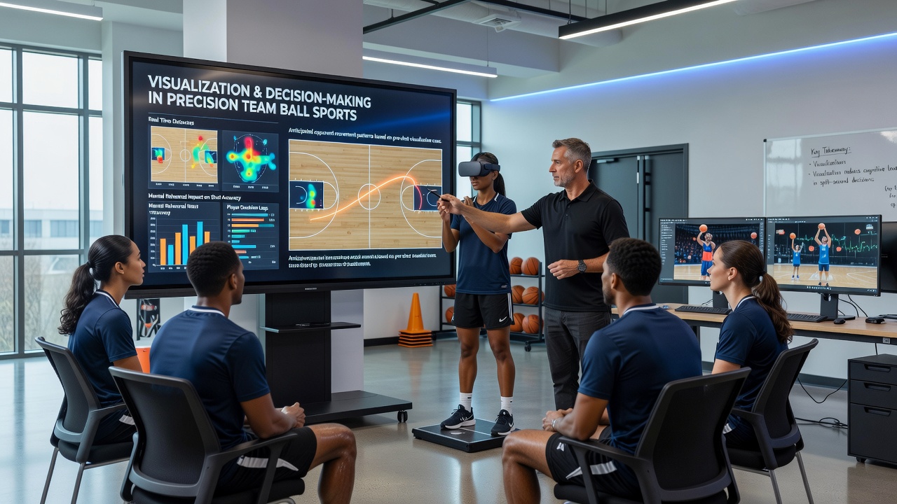 Team ball game players applying mental imagery during match situations