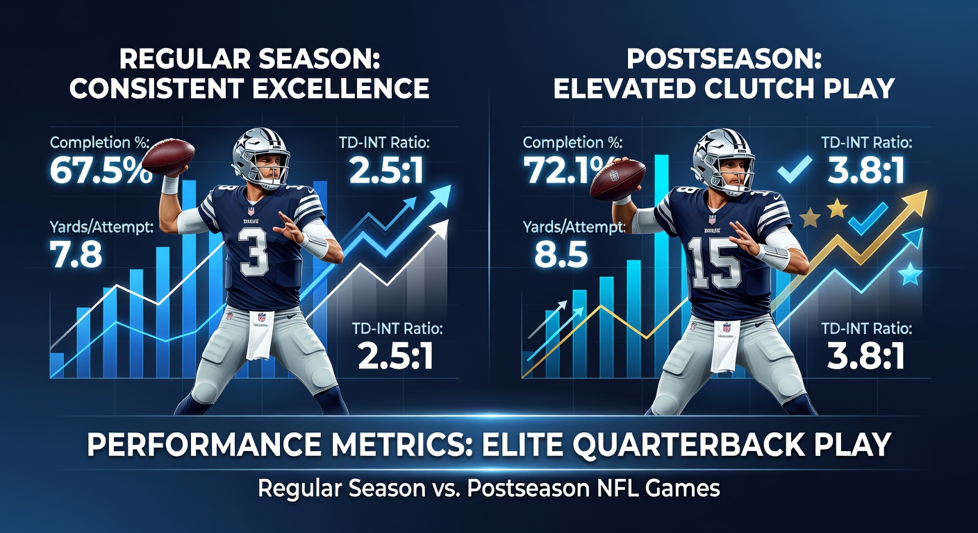 Elite NFL quarterbacks executing precise throws during high-stakes regular season matchups