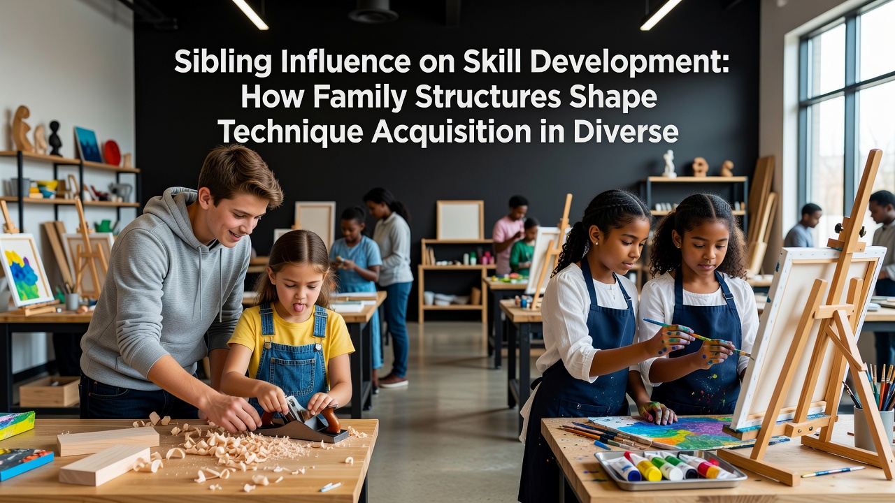 Diverse family groups engaging in athletic training sessions worldwide