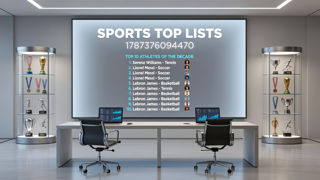 Detailed charts showing historical sports rankings and performance trends